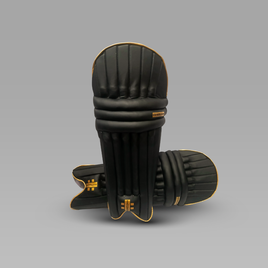 GN Premium Quality Cricket Batting Pads - BLACK - Men