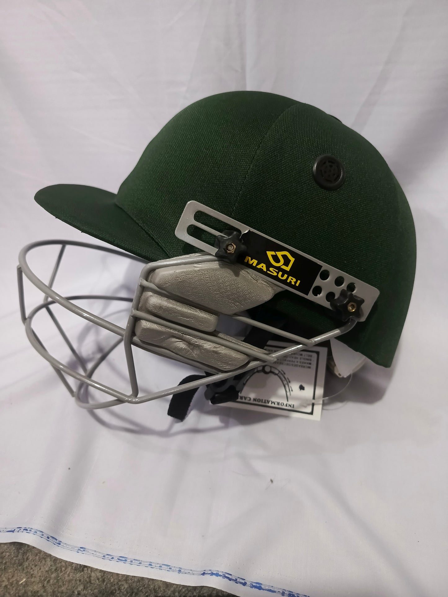 Cricket Batting Helmet - Green - Adjustable