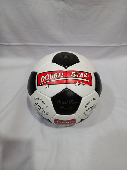 Double Star Foot Ball / Soccer Ball - Hand Stitched - Size 5
