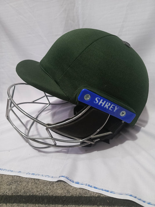 Professional Cricket Batting Helmet - Green - Adjustable