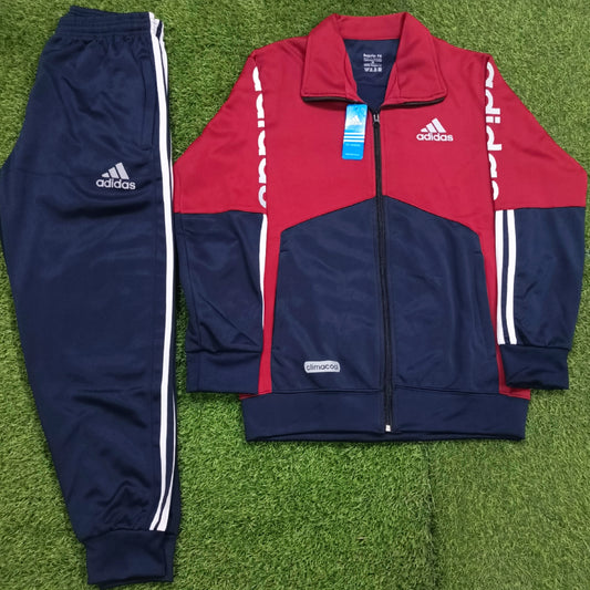 ADI Double Color Winter Tracksuit - Sports & Casual Wear - Navy + Red